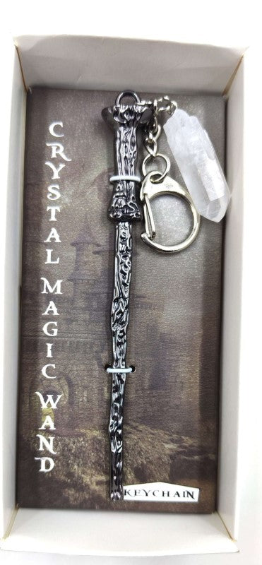Keychain - Crystal Magic Wand Rock Quartz (Set of 2)