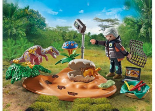 Playmobil - Stegosaurus nest with egg thief