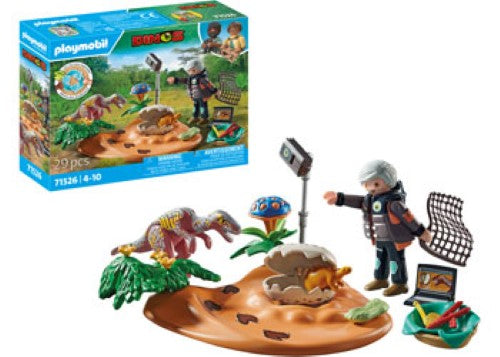 Playmobil - Stegosaurus nest with egg thief