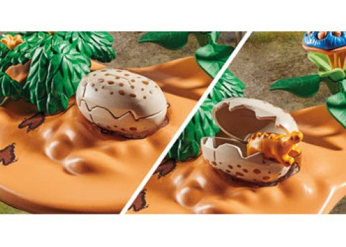 Playmobil - Stegosaurus nest with egg thief