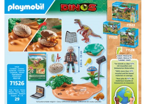 Playmobil - Stegosaurus nest with egg thief