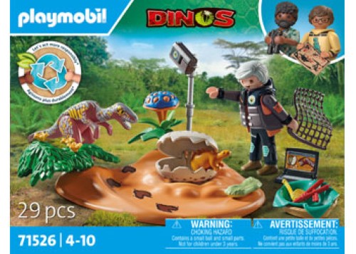 Playmobil - Stegosaurus nest with egg thief
