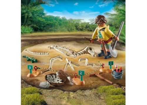 Playmobil - Archaeological dig with dinosaur skeleton