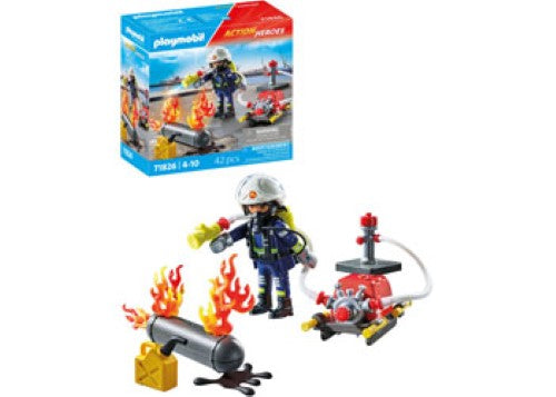 Playmobil - Firefighter with Water Pump