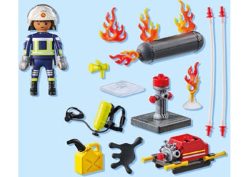 Playmobil - Firefighter with Water Pump