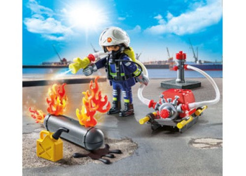 Playmobil - Firefighter with Water Pump