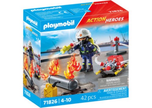 Playmobil - Firefighter with Water Pump
