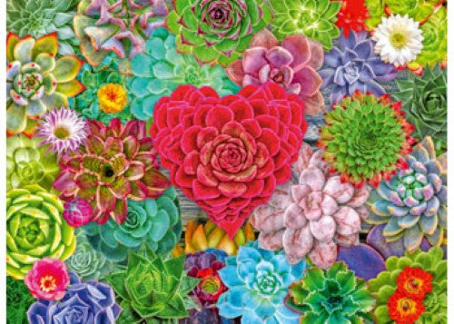 Ravensburger - Succulent Love Puzzle 500p