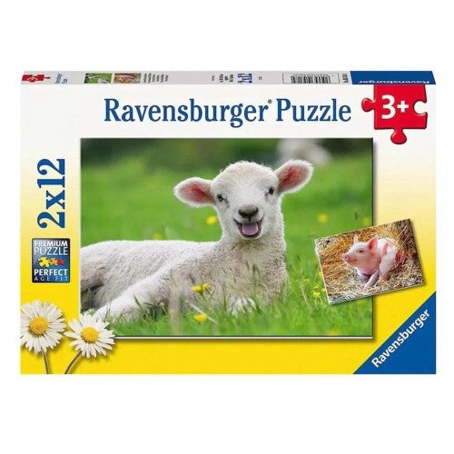 Ravensburger - Farm Animals Babies 2x12p