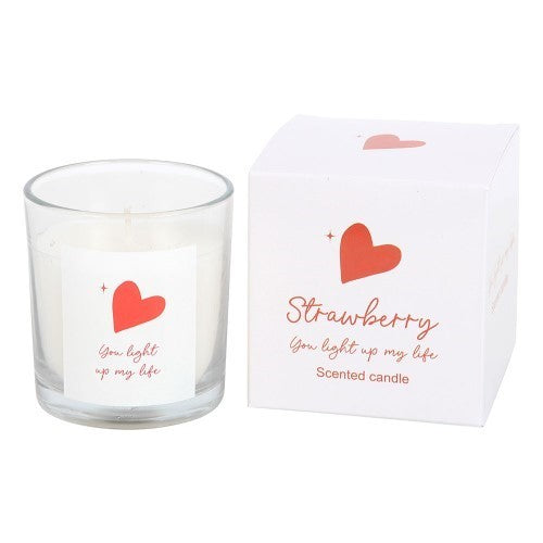 You Light Up My Life Strawberry Candle
