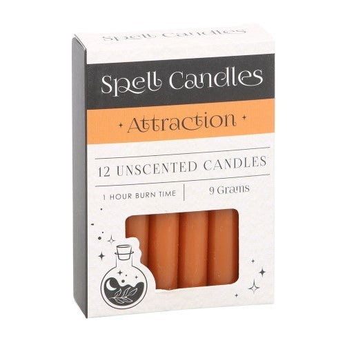Set of 12 Attraction Unscented Spell Candles