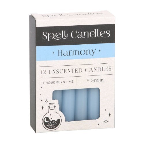 Set of 12 Harmony Unscented Spell Candles