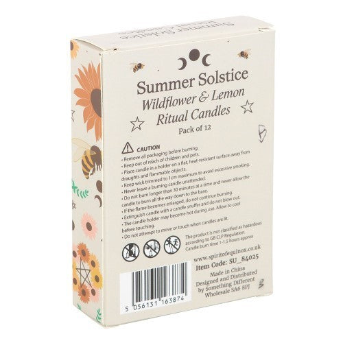 Wildflower & Lemon Summer Ritual Candles Pack of 12