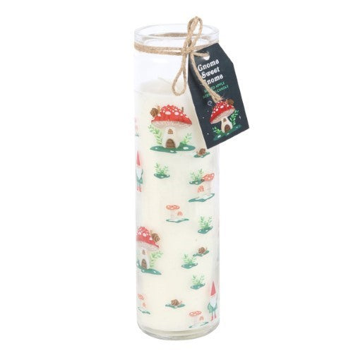 Gnome Sweet Gnome Spiced Apple Tube Glass Candle