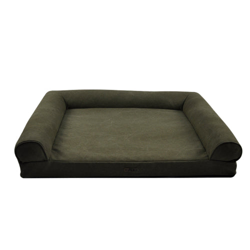 Dog Bed Canvas Rectangle BEzydog Green 80x60cm
