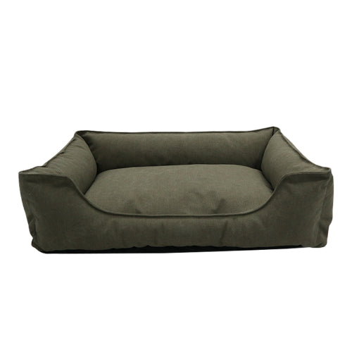 Dog Bed Canvas Sofa BEzydog Green 91x69cm