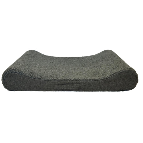 Dog Bed Wave BEzydog Grey Sherpa 85x55cm