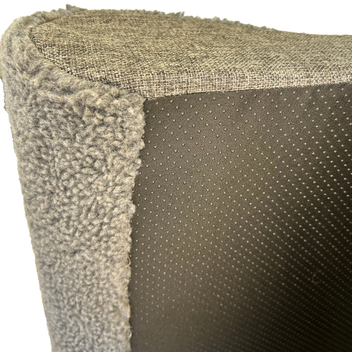 Dog Bed Wave BEzydog Grey Sherpa 85x55cm