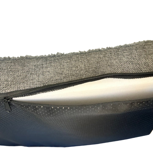 Dog Bed Wave BEzydog Grey Sherpa 85x55cm