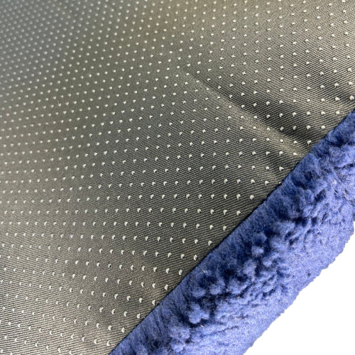 Cat Bed Sherpa Cuddly Cave - Navy