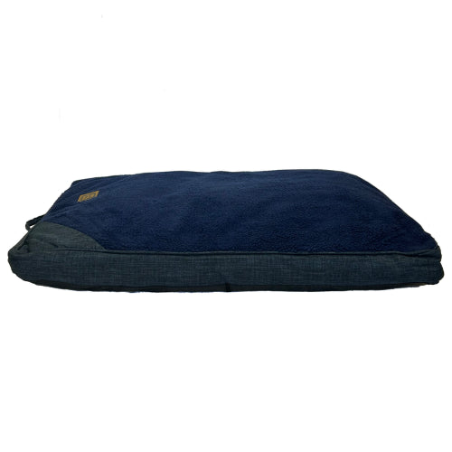 Cat Bed Sherpa Cushion Navy - MEzydog