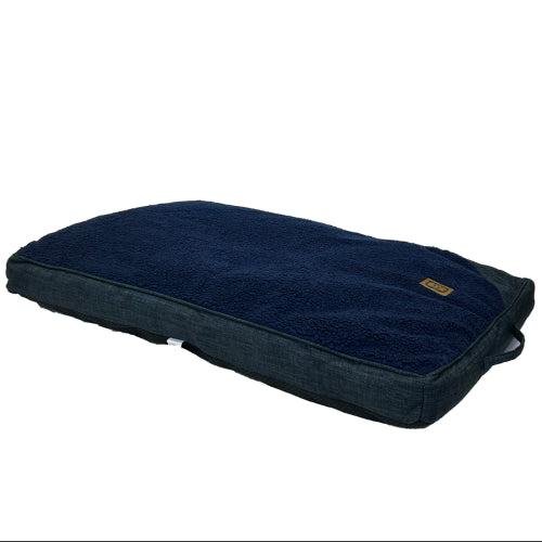 Cat Bed Sherpa Cushion Navy - MEzydog