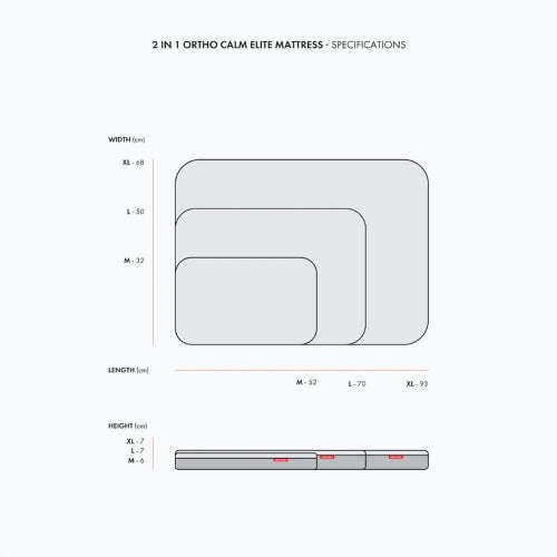Dog Bed Ezydog 2in1 Ortho Calm Elite BEzydog Charcoal/Black - XL