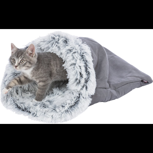 Cat Bed Trixie Harvey Cuddly Sack Grey/White