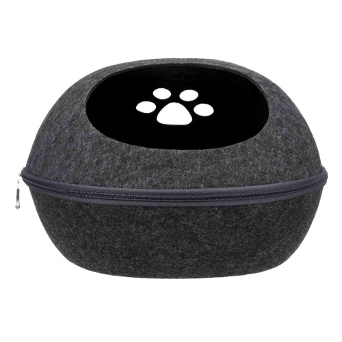 Cat Bed Trixie Liva Felt Cave - Anthracite