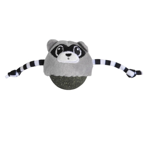 Cat Toys Quirky Kitty Rolly Raccoon Bobbler