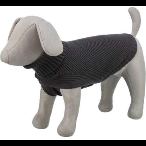 Dog Clothing Berlin Pullover S: 36cm Anthracite