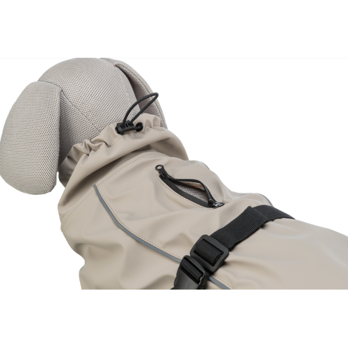 Dog Clothing Coats Waterproof BE NORDIC Raincoat S: 40cm Sand