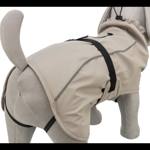 Dog Clothing Coats Waterproof BE NORDIC Raincoat L: 62cm Sand