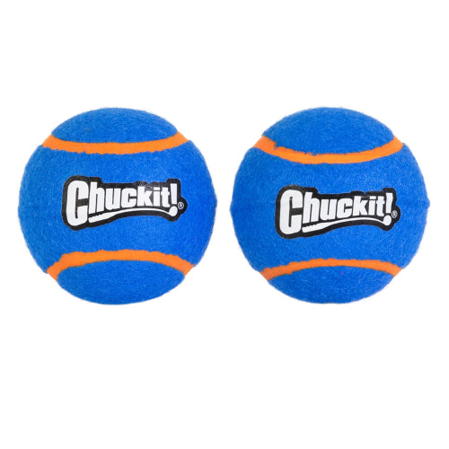 Dog Toy Squeaker Tennis Ball Sml - 2pk