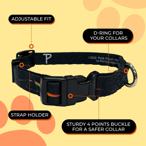 Dog Pink Floyd Prism Collar - Sml 25-40cm