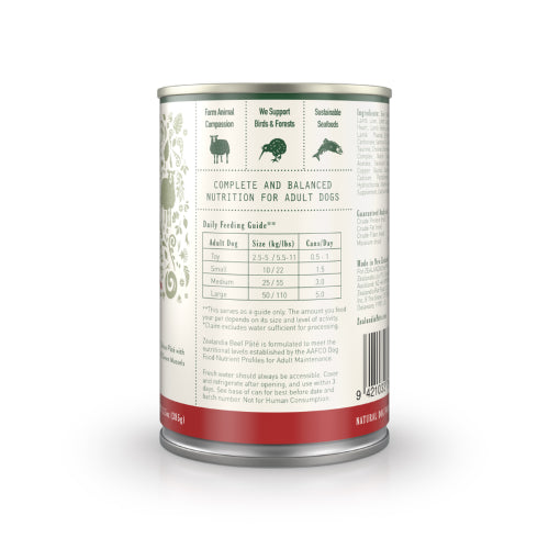 Dog Food Zealandia Dog - Beef Pate 385g x12