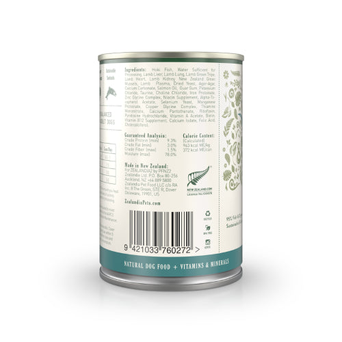 Dog Food Zealandia Dog - Hoki Fish Pate 385g x12