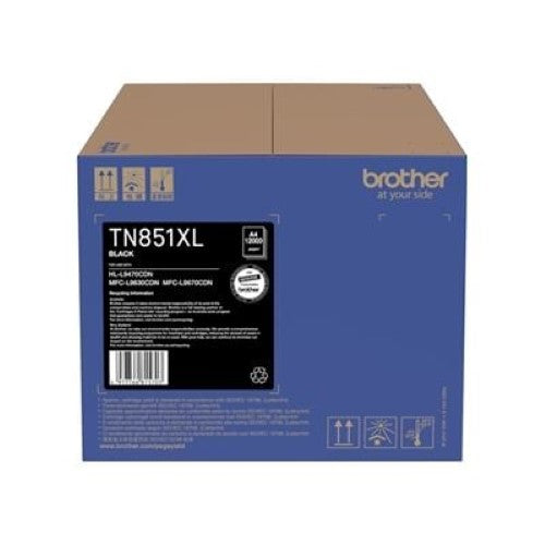 Brother TN851XLBK XL Black Toner Cartridge (TN851XLBK)