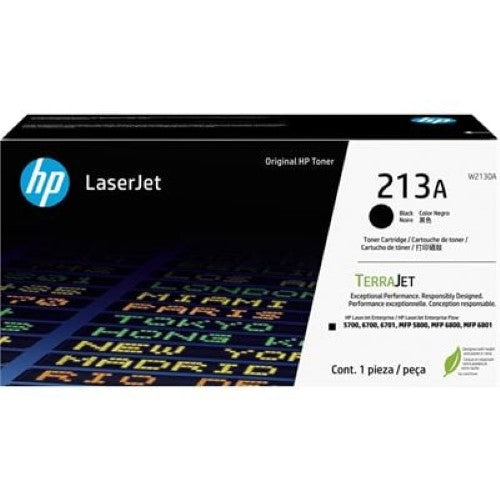 HP 213A Black Original LaserJet Toner Cartridge (W2130A)