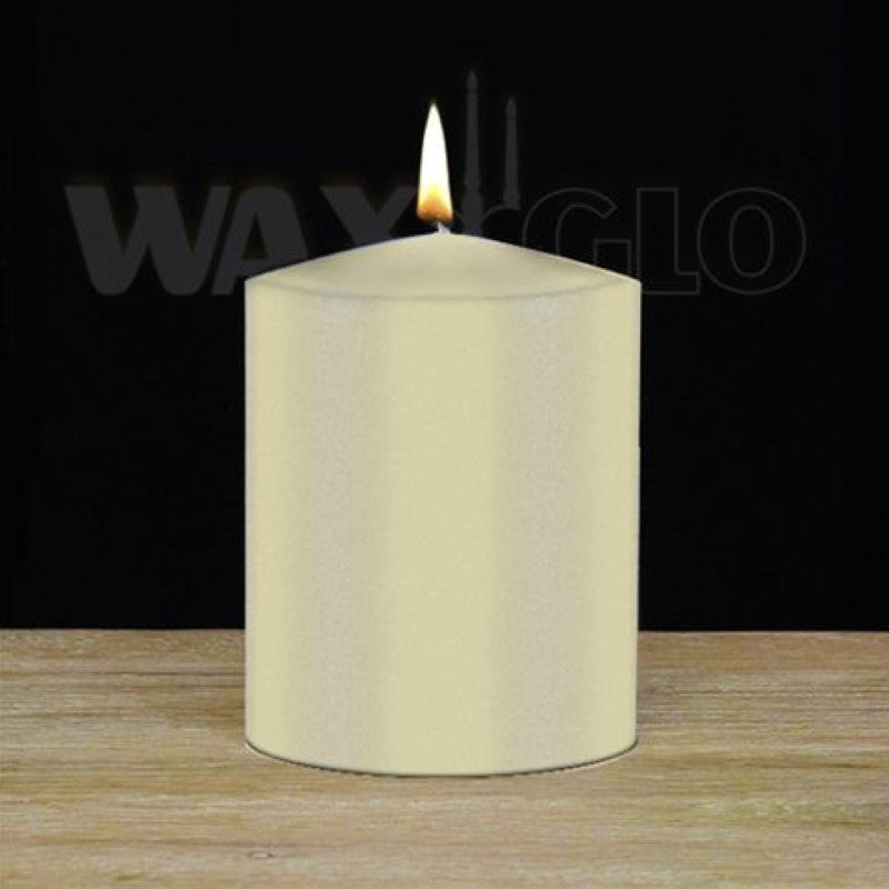 Candle - 75x100mm UNWRAPPED CYLINDER -CREAM