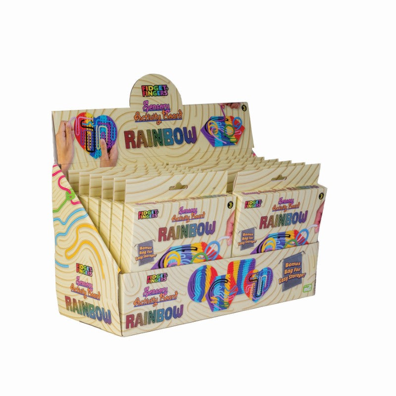 Sensory Activity Board - Rainbow (Set of 12 Assorted)