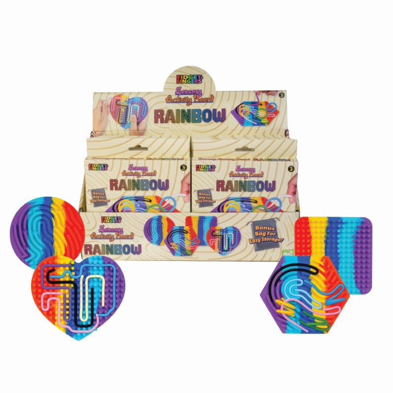 Sensory Activity Board - Rainbow (Set of 12 Assorted)