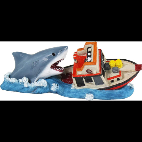 Aquatic Ornament Jaws Boat Attack- Small