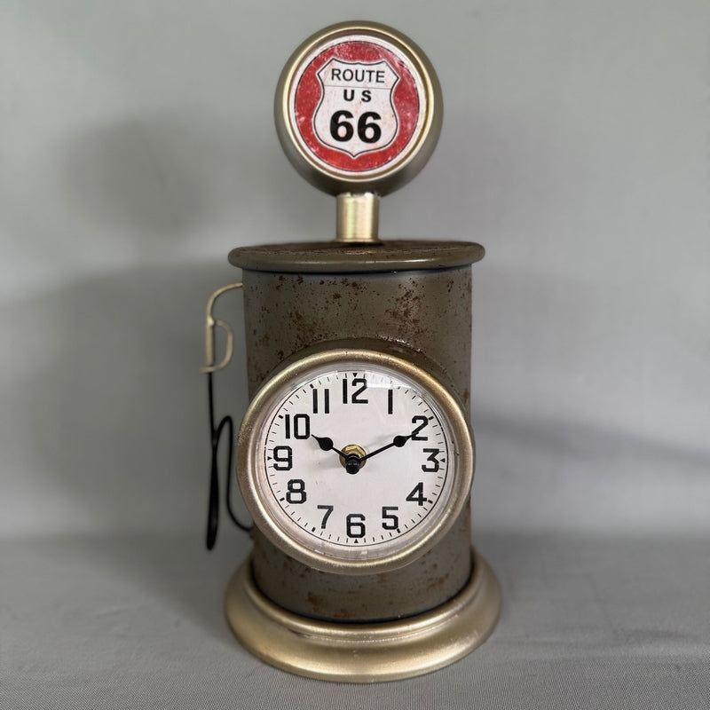 Pump Clock - Route 66 (33 x 18cm)