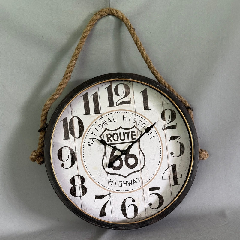 Hanging Clock - Route 66 (40cm)