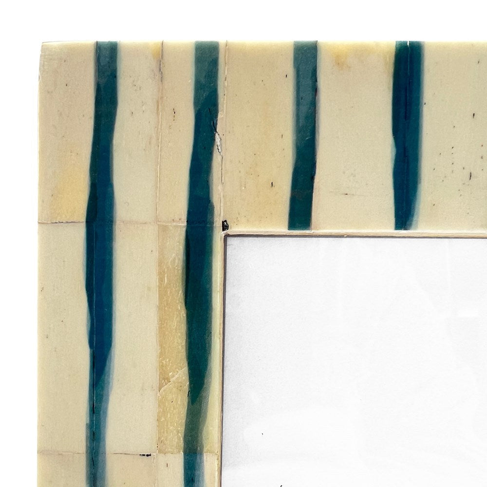 Photo Frame - COASTAL BLUE STRIPED FRAME 4x6"