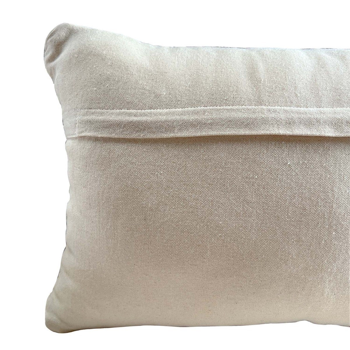 Cushion - LISMORE COGNAC LEATHER AND JUTE CUSHION 30X50CM