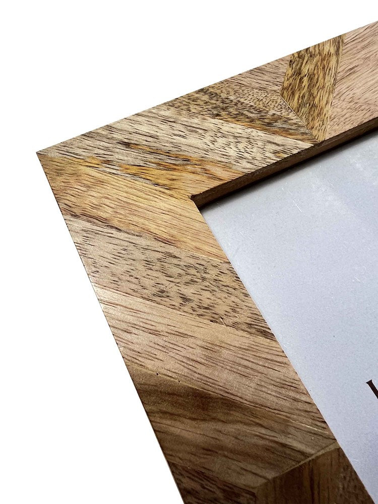 Photo Frame - SUNBURST MANGO WOOD FRAME 4X6"