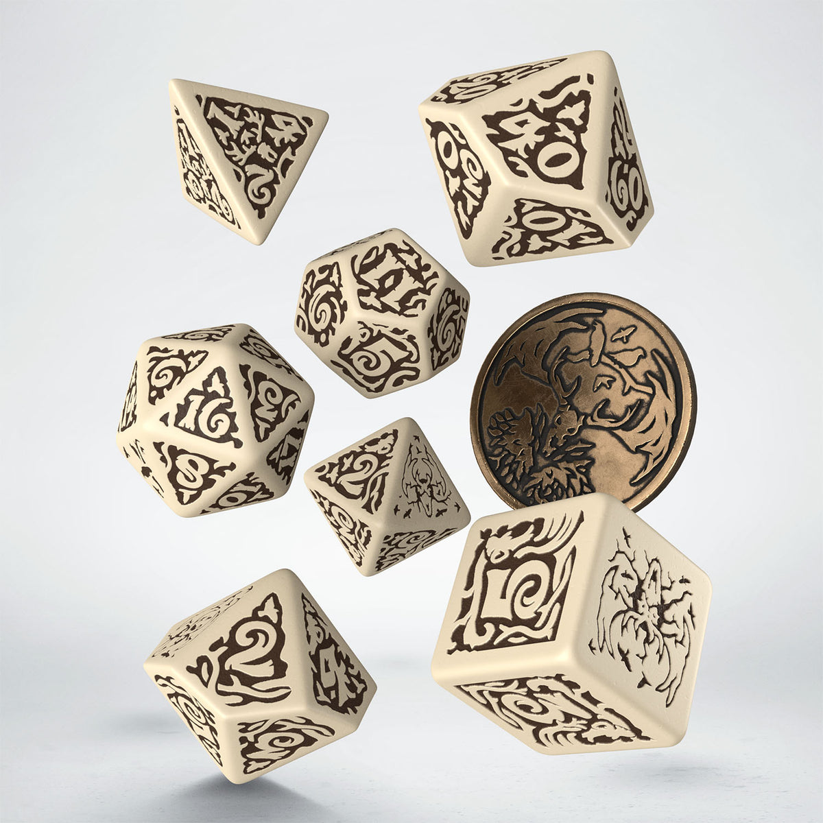 Q Workshop - The Witcher Dice Set Leshen - The Master of Crows Dice Set 7 With