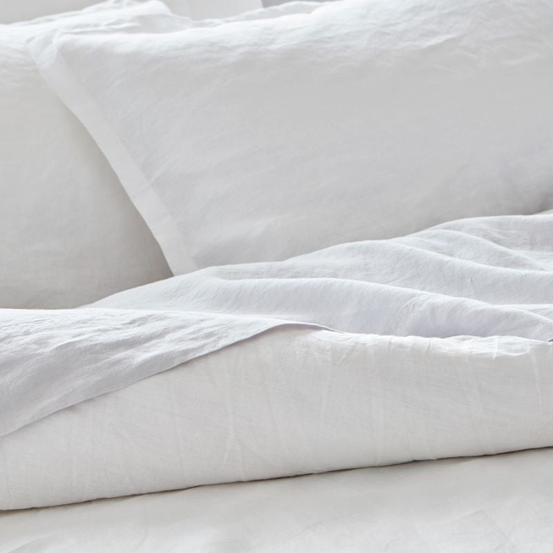 LINEN Sheet Set - White (California King) - BAKSANA